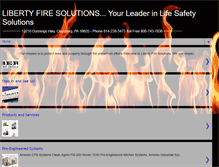 Tablet Screenshot of libertyfiresolutions.com